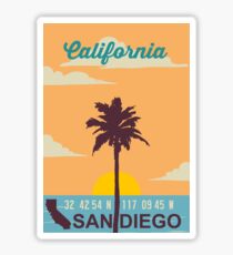 San Diego - California. Sticker