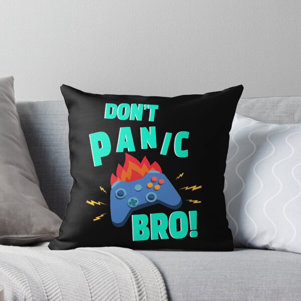 Item preview, Funny Gaming Controller Gamer Guy Girl Don't Panic Bro! designed and sold by hypemod.