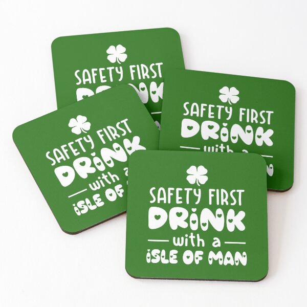 Item preview, safety first drink with a isle of man designed and sold by PUNCH ME IN SHOP.