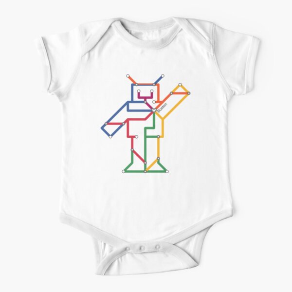 Boston Robot Short Sleeve Baby One-Piece