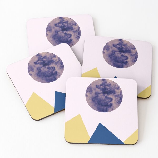Item preview, Desert Moon Pink Sky Abstract Geometric Design designed and sold by LittleIconShop.