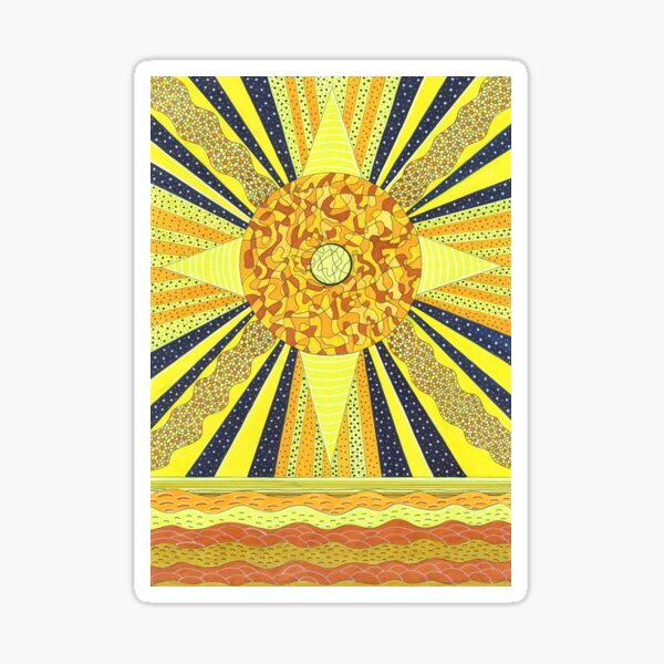 Sunday's Planet is the Sun Sticker