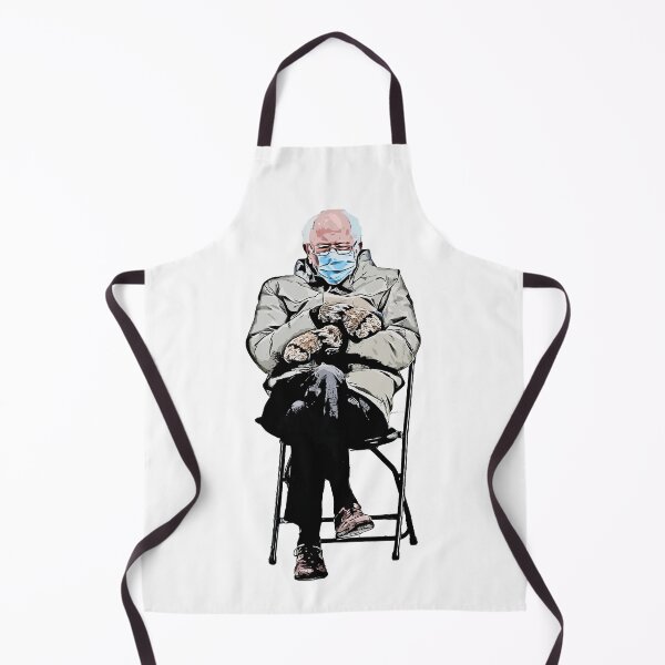 Item preview, Funny Bernie Sanders Mittens Sitting In Chair Meme Cartoon Style designed and sold by angus77ok.