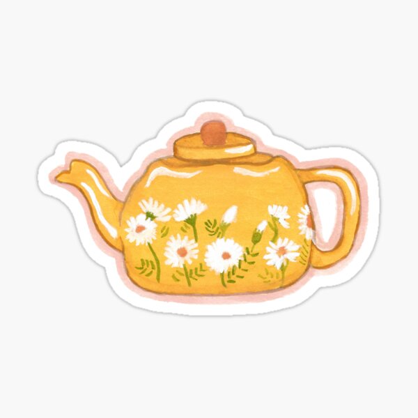 Merry Mushroom Teapot  Sticker for Sale by Corissa Livingston