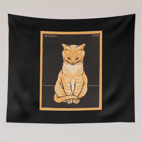 Item preview, Sitting Cat (1918) designed and sold by Animal Gifts For Animal Lovers.