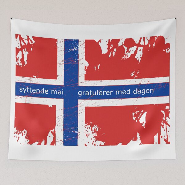 Item preview, Norway Constitution Day - syttende mai - Gratulerer med dagen designed and sold by ittybittyowl.