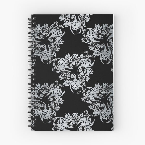 Item preview, Patrón metálico floral plateado designed and sold by OUTCAST 101.
