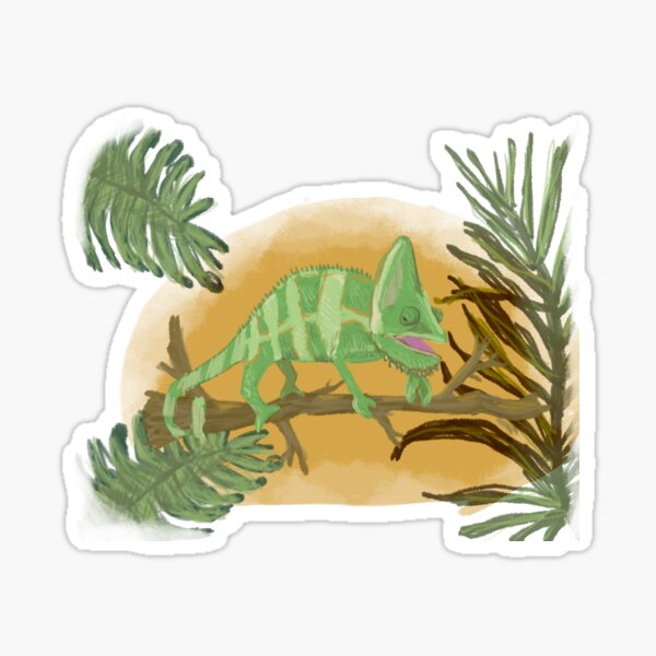 veiled chameleon friend Sticker