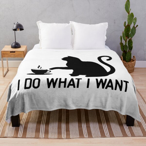 Item preview, I Do What I Want funny cat lover shirt designed and sold by Dr.YesOrNo.