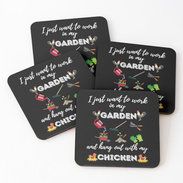 Item preview, I Just Want To Work In My Garden And Hangout With My Chikens designed and sold by MoMasry.