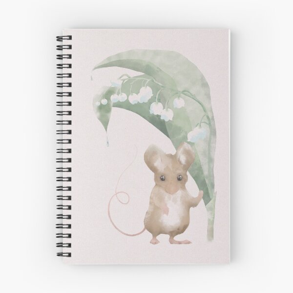 Item preview, Rainy Day Watercolor Mouse - Lily of the Valley designed and sold by cheyparrish.