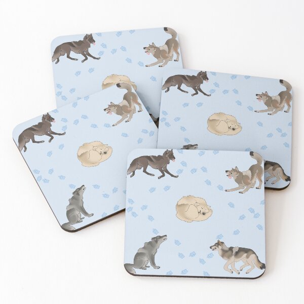 Item preview, Wolves Doing Wolf Things designed and sold by Copperbora.