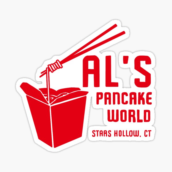 Al's Pancake World Logo Gilmore Girls Decal/Sticker 
