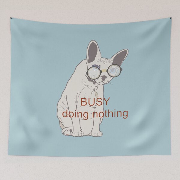 Item preview, Busy Doing Nothing Sphynx Cat designed and sold by ViewerEqualsPhoton.