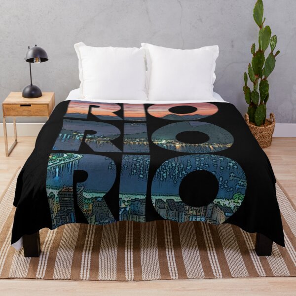 Item preview, Rio de Janeiro, Brasil/Brazil RIO Night Cityscape Repeating Pattern designed and sold by CrabbyLobster.