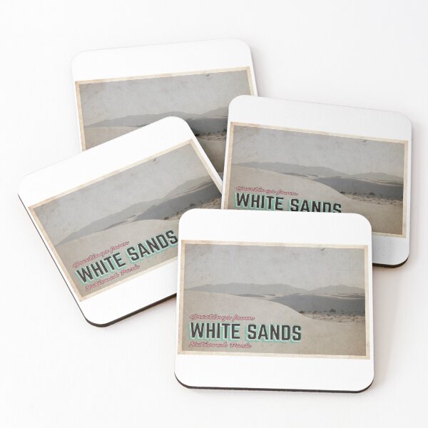Item preview, Greetings from White Sands N.P. - Vintage Travel Postcard Design designed and sold by fromthereco.
