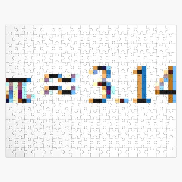 Pi = 3.14; Π, π Jigsaw Puzzle