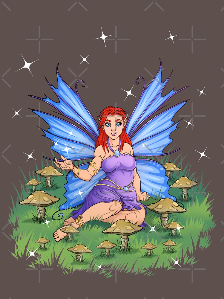Magical Mushroom Ring and Cute  Butterfly Fairy  by cybercat