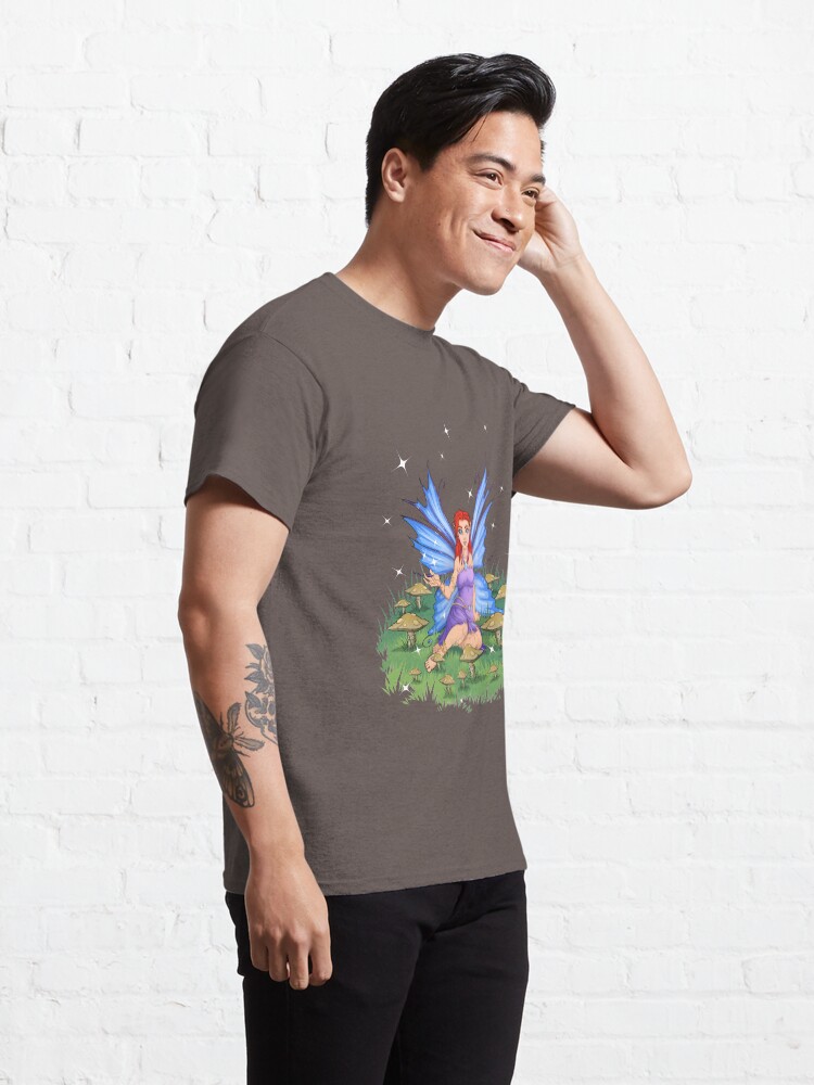 Alternate view of Magical Mushroom Ring and Cute Butterfly Fairy Classic T-Shirt