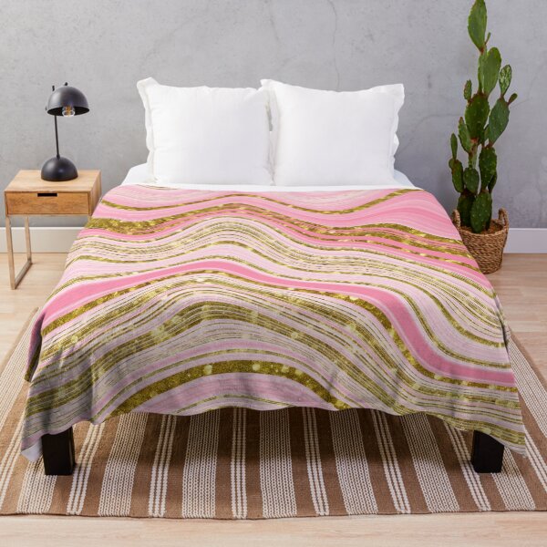 Item preview, Pink and Gold Abstract Swirly Pattern designed and sold by WOW TeesAndThings.