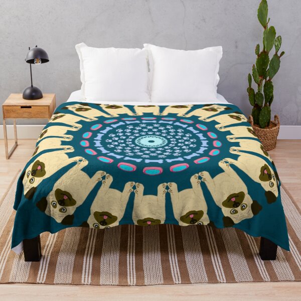 Item preview, Pug Pack Mandala Design designed and sold by MandalaZoo.