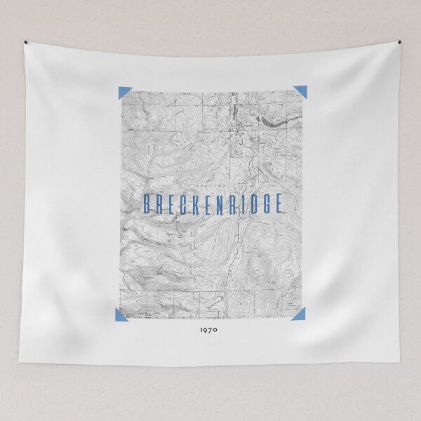 Item preview, Breckenridge Colorado 1970 Topo Map BW+Color designed and sold by WBC ..