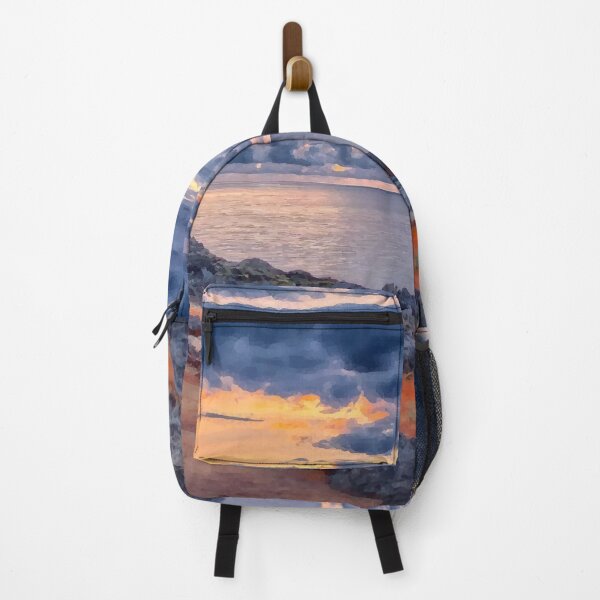 Item preview, Colorful see sun set view designed and sold by artmangos.