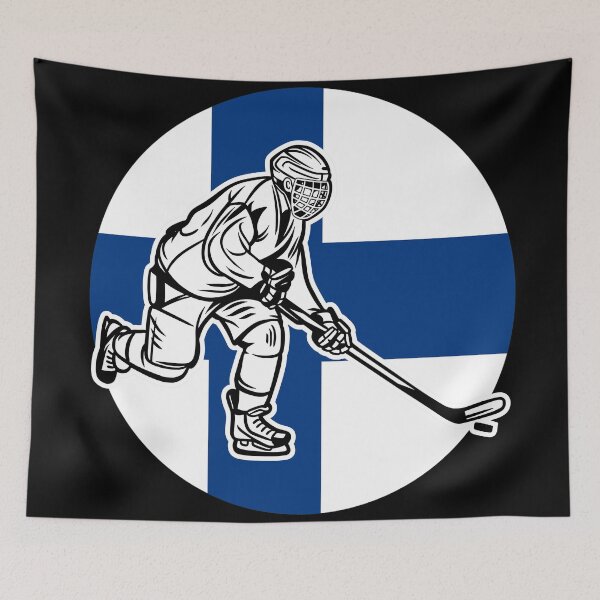 Item preview, Hockey player flag of Finland designed and sold by Astralia.