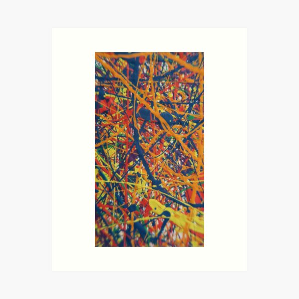 Abstrakte Jackson Pollock Malerei Original Art Kunstdruck