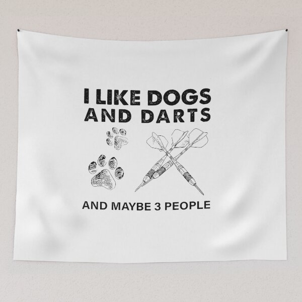 Item preview, I like dogs and darts and maybe 3 people designed and sold by boyerhayes.