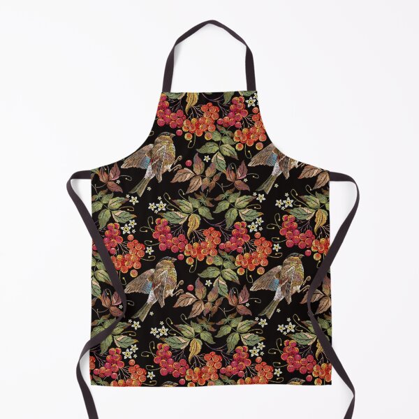 Item preview, Titmouse on a branch of mountain ash berry designed and sold by matrioshka.