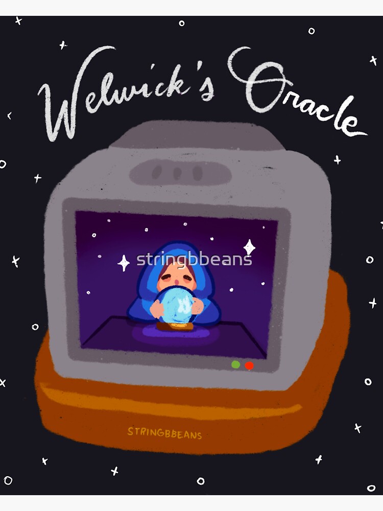 "Welwick's Oracle with background Fortune Teller Luck Stardew Valley
