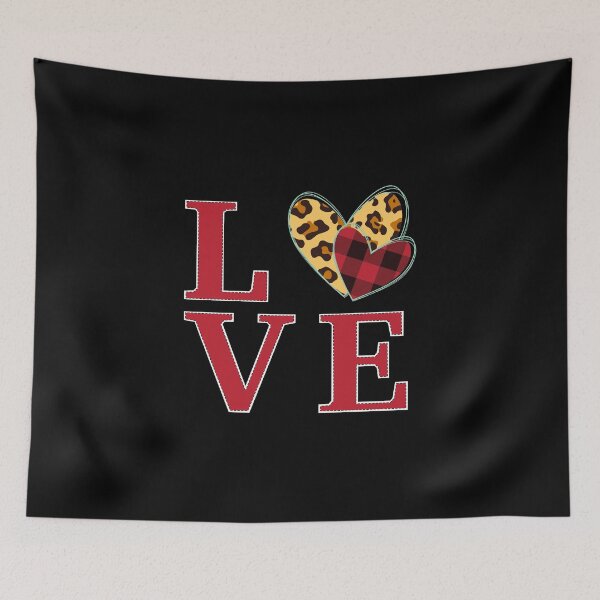 Item preview, Buffalo Plaid Love Heart Galentine's day II designed and sold by taby2you.