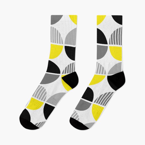 Item preview, Yellow + Gray Geometric designed and sold by latheandquill.