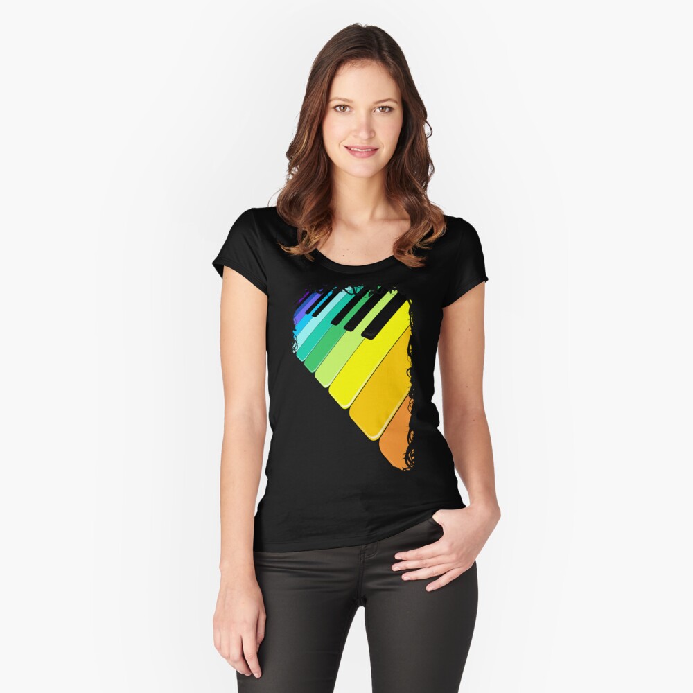 Item preview, Fitted Scoop T-Shirt designed and sold by BluedarkArt.