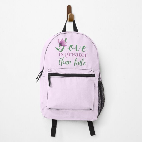 Item preview, Love is Greater Than Hate Purple Flower Design designed and sold by SweetAndSpice.