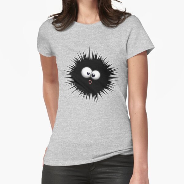 Funny Dazzled Ink Splat Cartoon Fitted T-Shirt