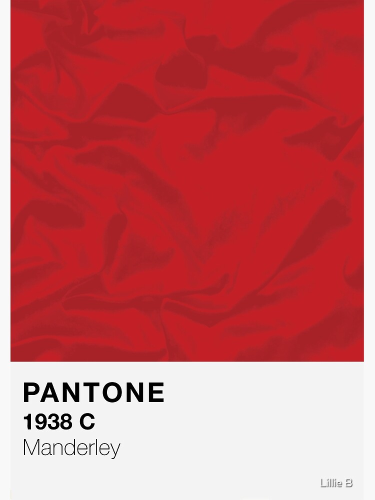 "Literary Pantone Inspired Design Rebecca 1938 Gothic Novel" Poster
