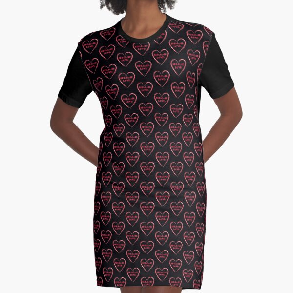 Spread Love to All T-shirts and More Graphic T-Shirt Dress