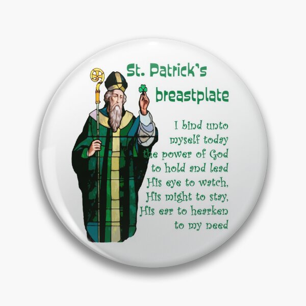 Item preview, St. Patrick's breastplate prayer and Image for white background designed and sold by Brasilia.