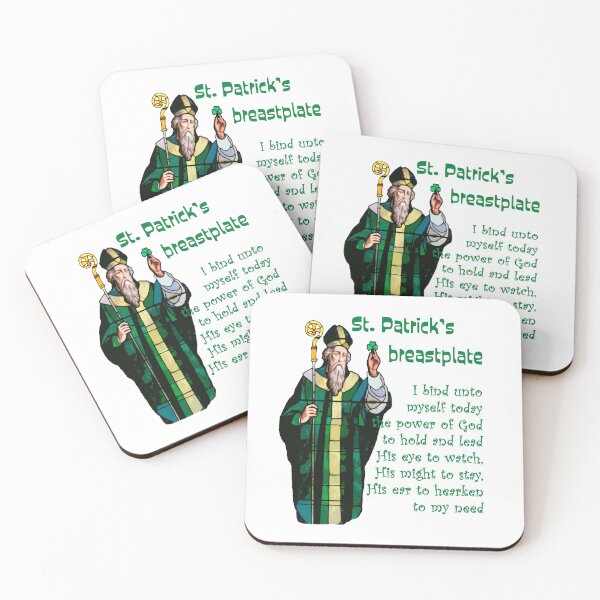 Item preview, St. Patrick's breastplate prayer and Image for white background designed and sold by Brasilia.