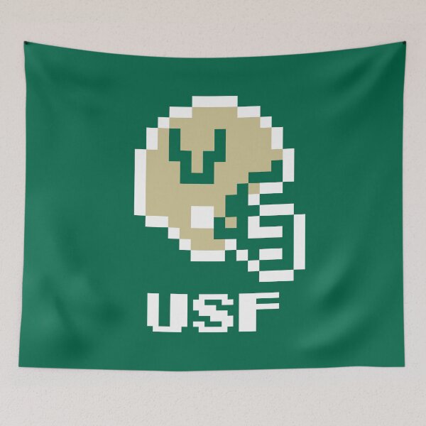 Item preview, South Florida Bulls (Tecmo Super Bowl Football Helmet) designed and sold by The Armorsmith.