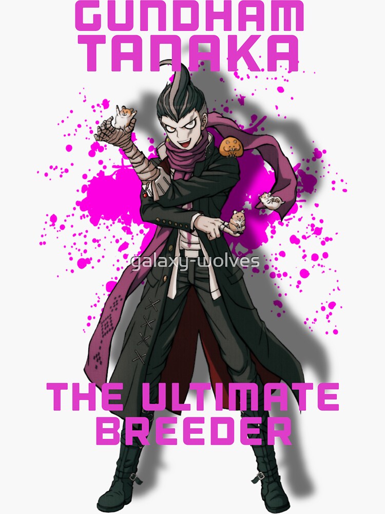 Gundham Tanaka The Ultimate Breeder Sticker By Galaxy Wolves Redbubble
