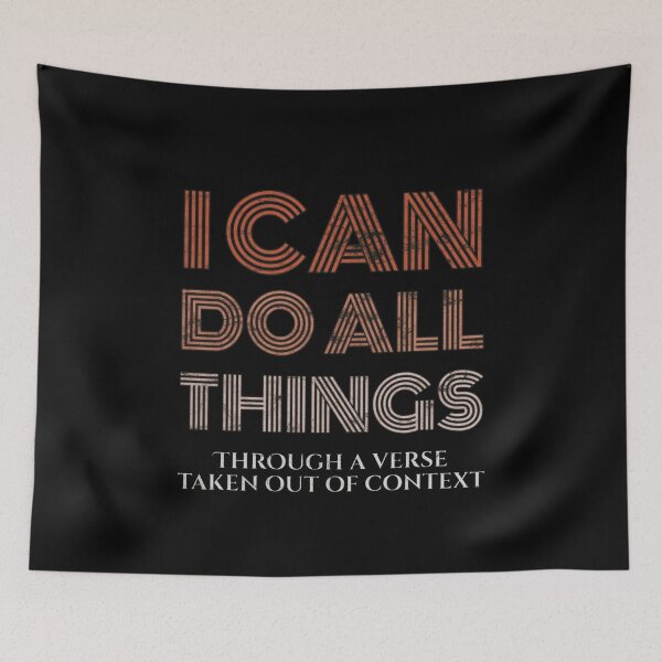 Item preview, Vintage Retro I Can Do All Things Through A Verse Taken Out Of Context designed and sold by SereneSouls.