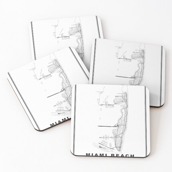 Item preview, Miami Beach Map designed and sold by Tamas Das.