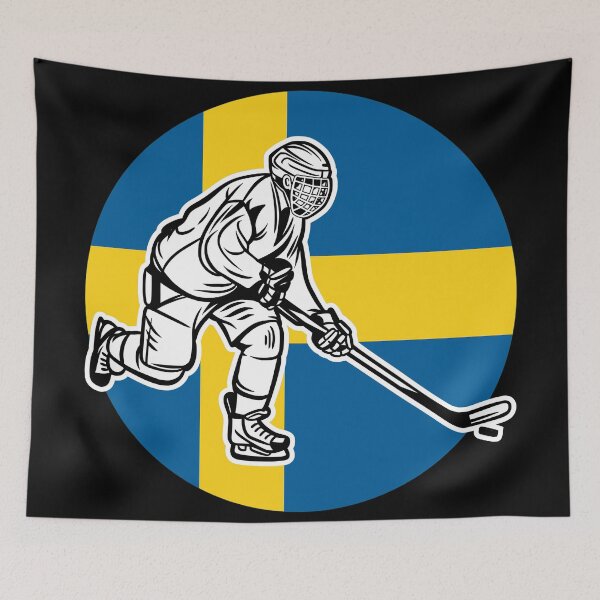 Item preview, Hockey player flag Sweden designed and sold by Astralia.