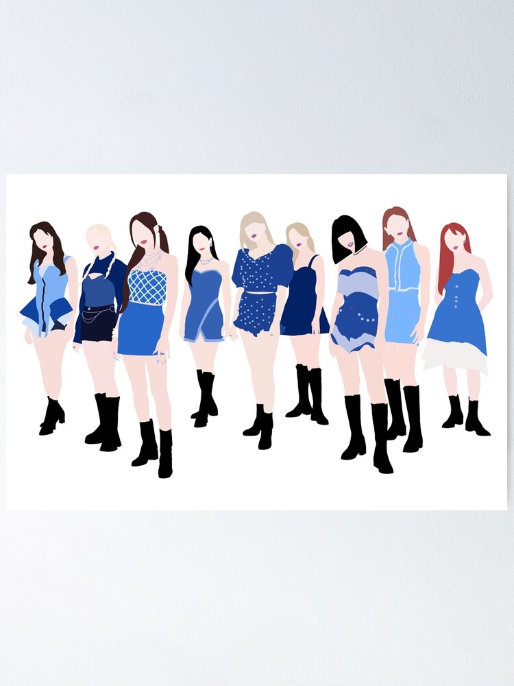 Twice I Can T Stop Me Denim Icon Poster By Pipcreates Redbubble