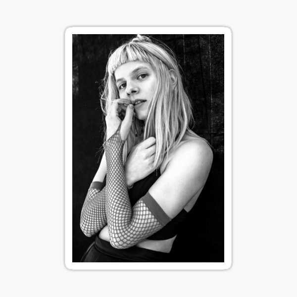 Aurora Aksnes Fishnet Sticker