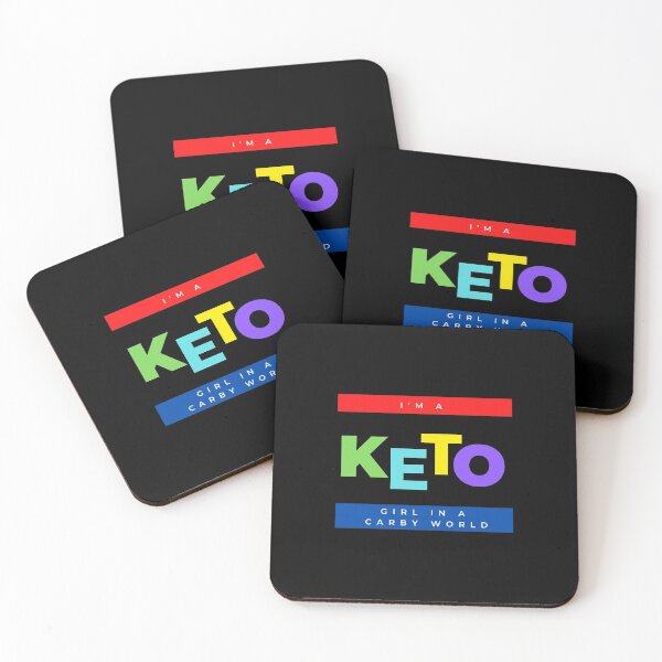 Item preview, I'm a KETO GIRL in a carbie world    (rainbow)  designed and sold by Le Plus Three.