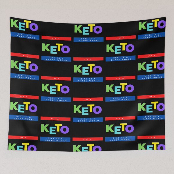 Item preview, I'm a KETO GIRL in a carbie world    (rainbow)  designed and sold by Le Plus Three.